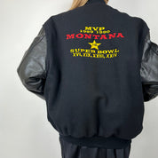 Vintage Oversized Football Bomber Jacket (XL)