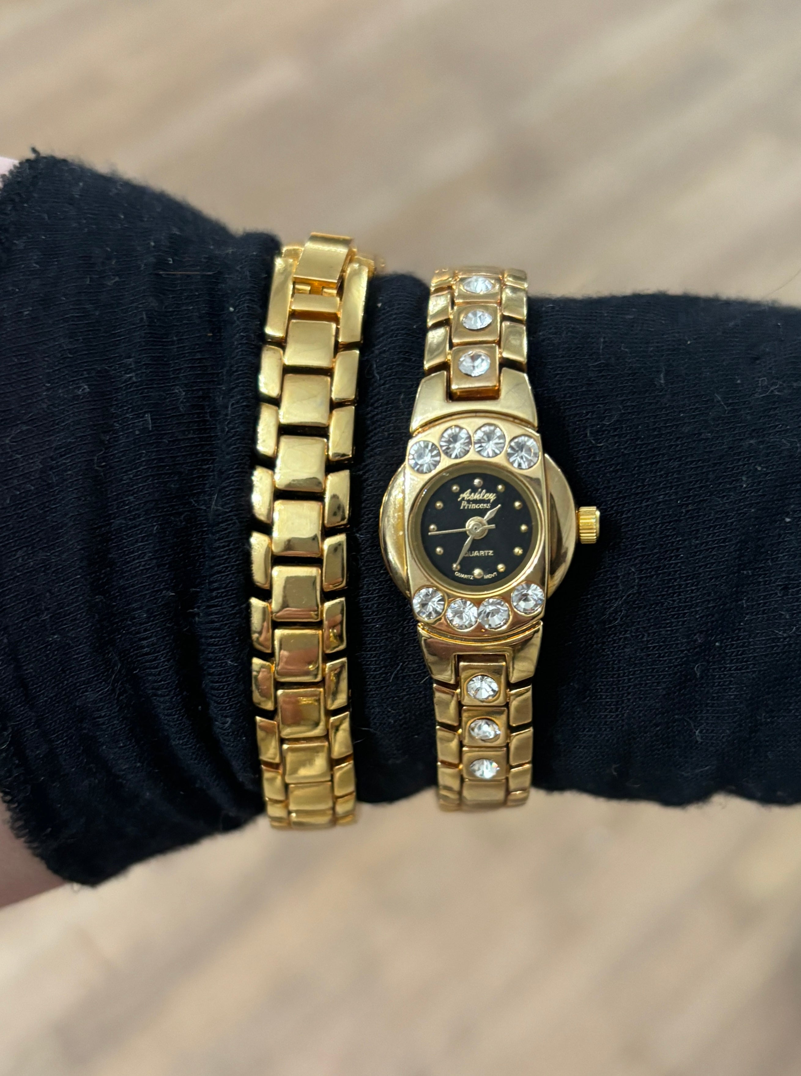 Y2K Gold Gem  Set