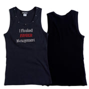 Y2K rhinestone slogan ribbed tank (M-XL)