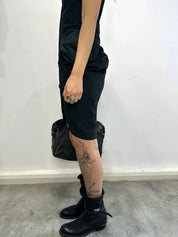 Vintage AllSaints Black Gothic Cotton Mini Dress (XS)