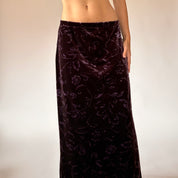 90s Deadstock Velvet Skirt (M)