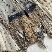Italian Cotton & Silk Floral Skirt (M)