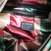 Y2K GUESS Black Leather Shoulder Bag