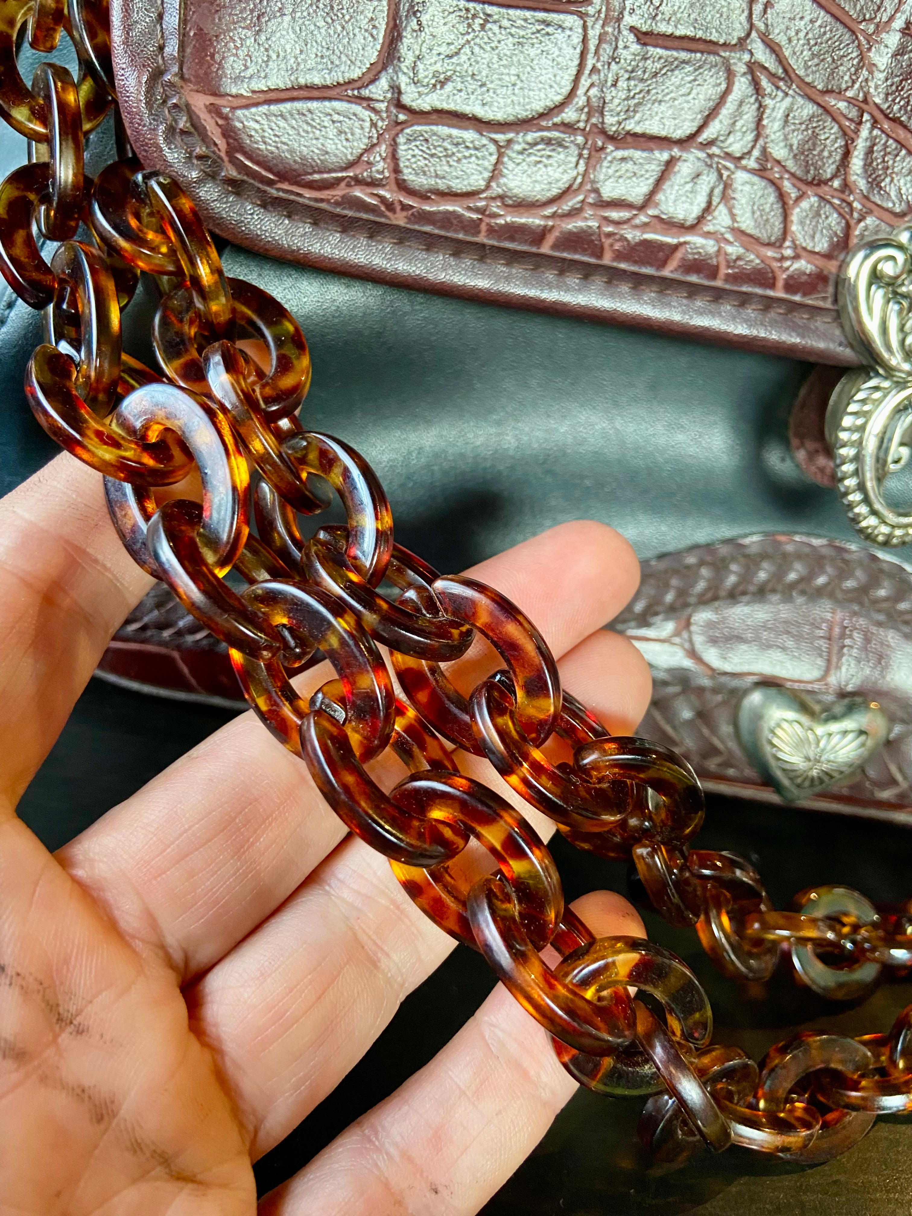Alligator leather bag