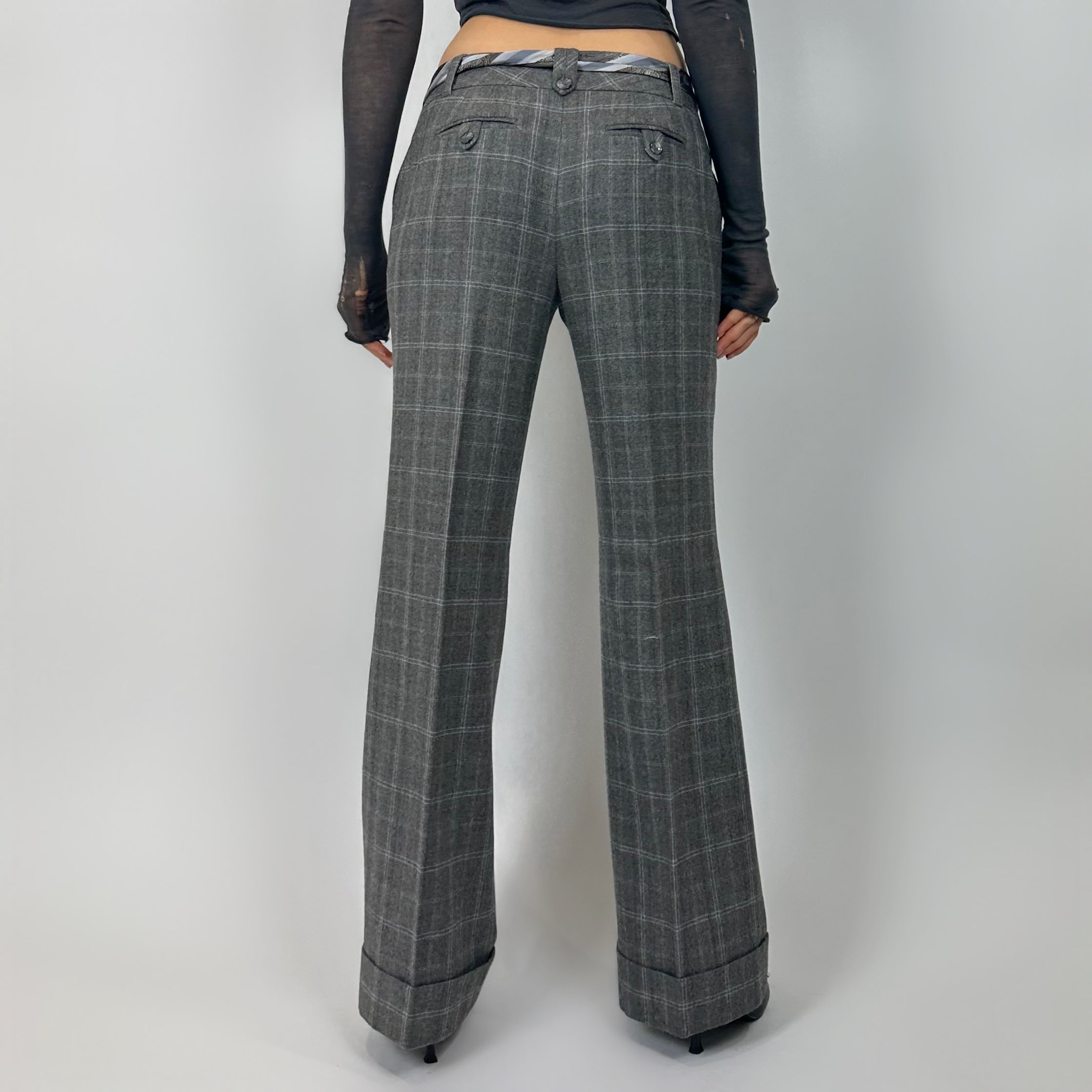 00’s Wool Plaid Pants (size 4)