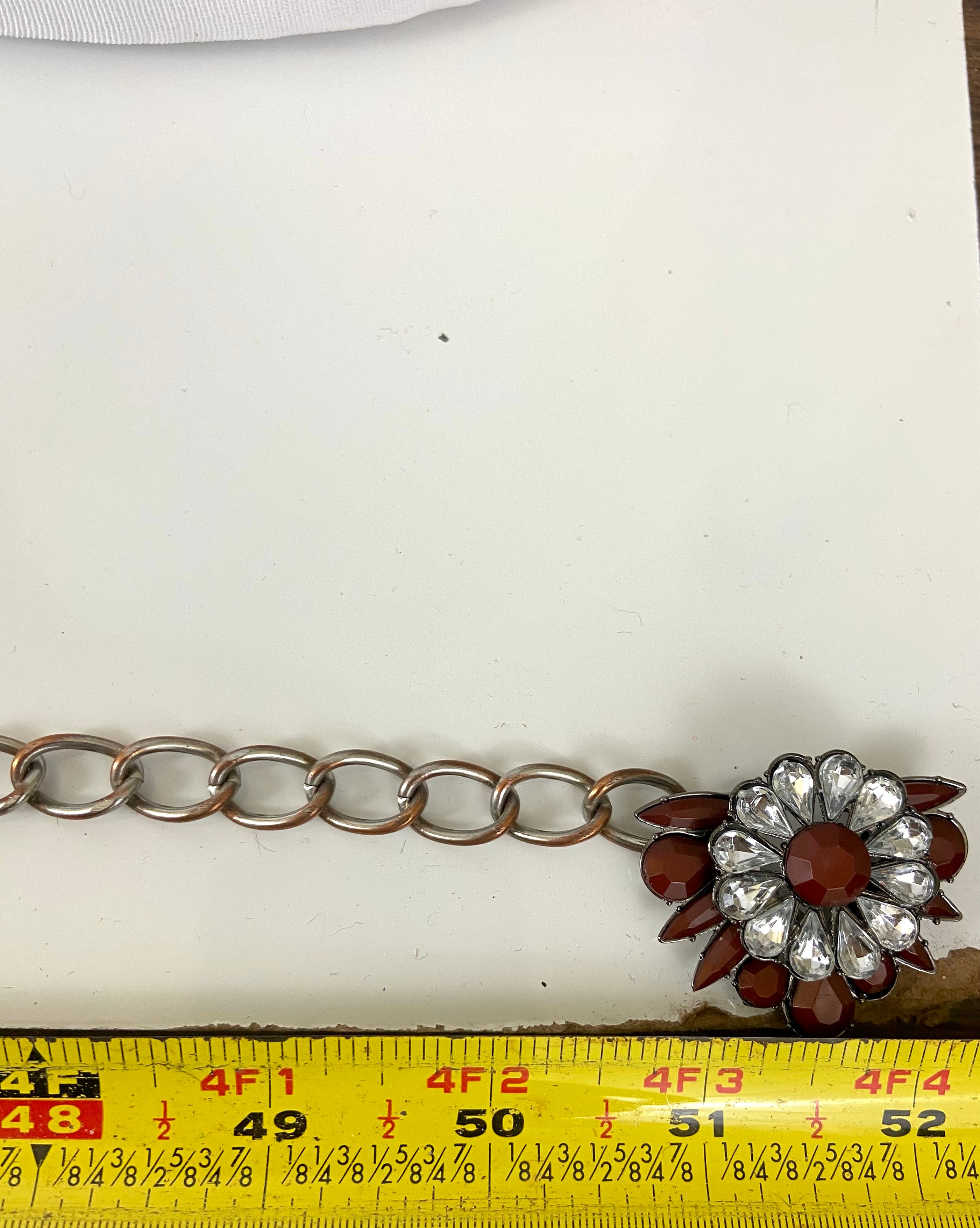 rainbow crystals vintage glamorous bohemian ethnic belt