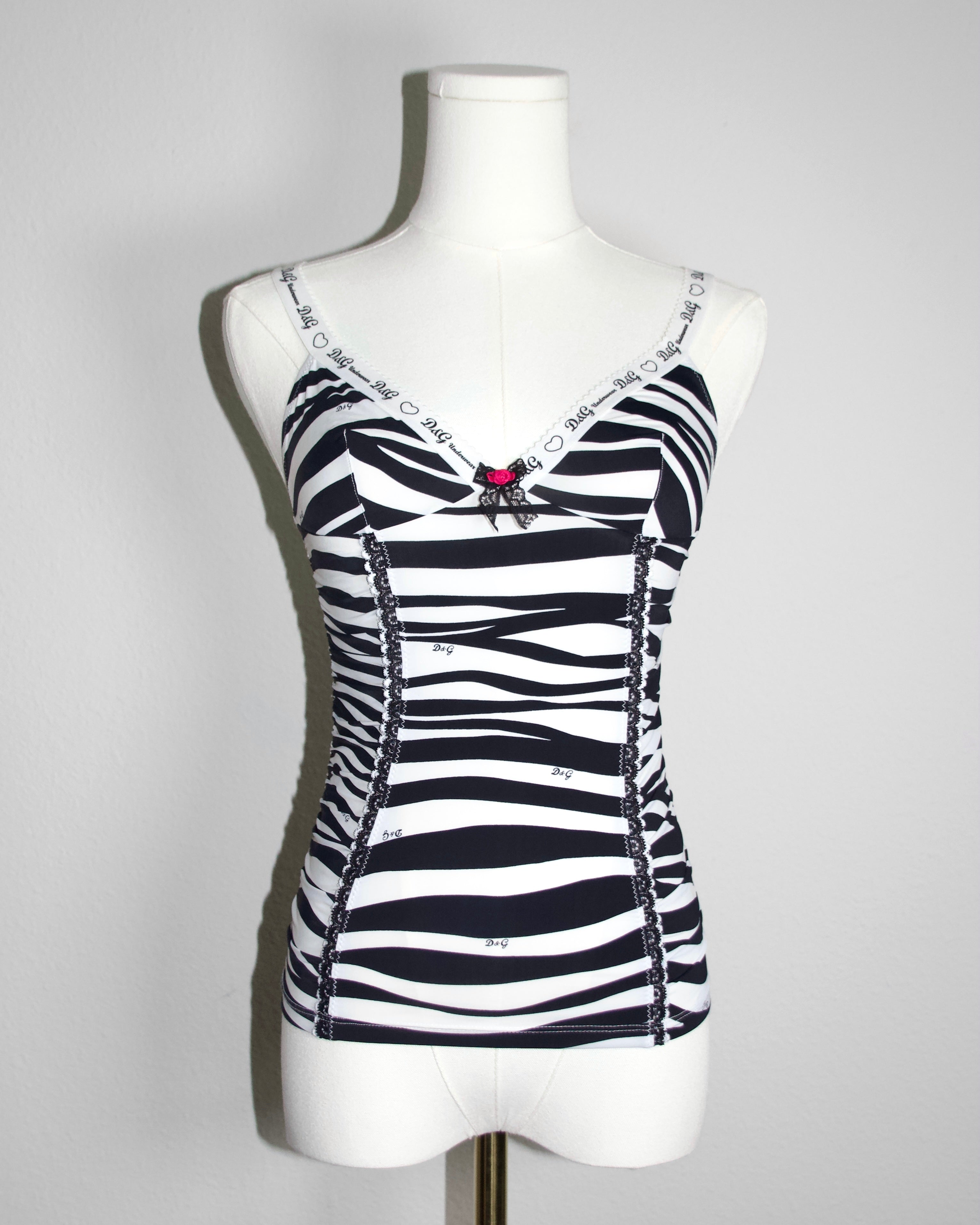 00s Dolce & Gabbana Zebra Tank (XS)