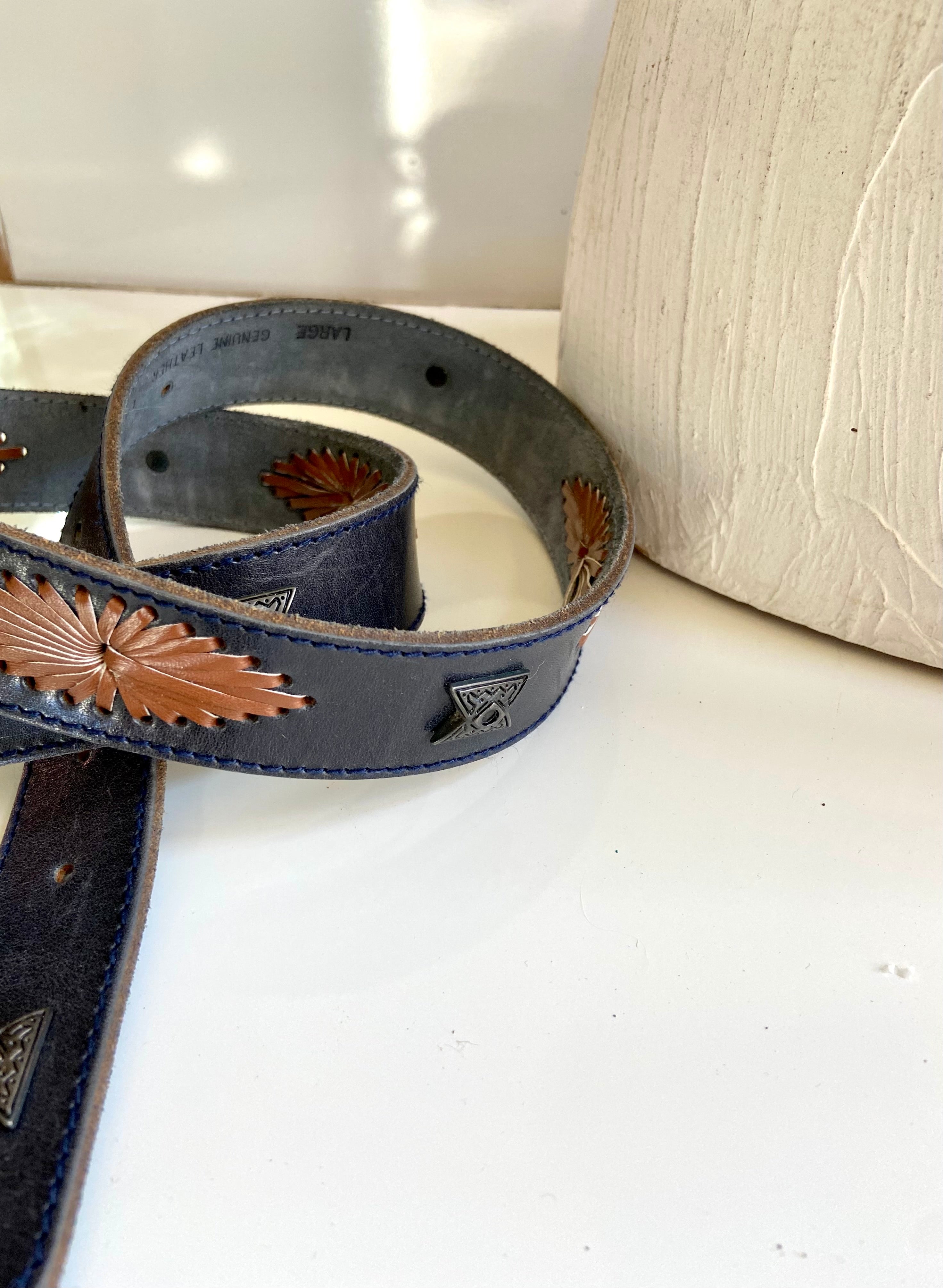Leather belt