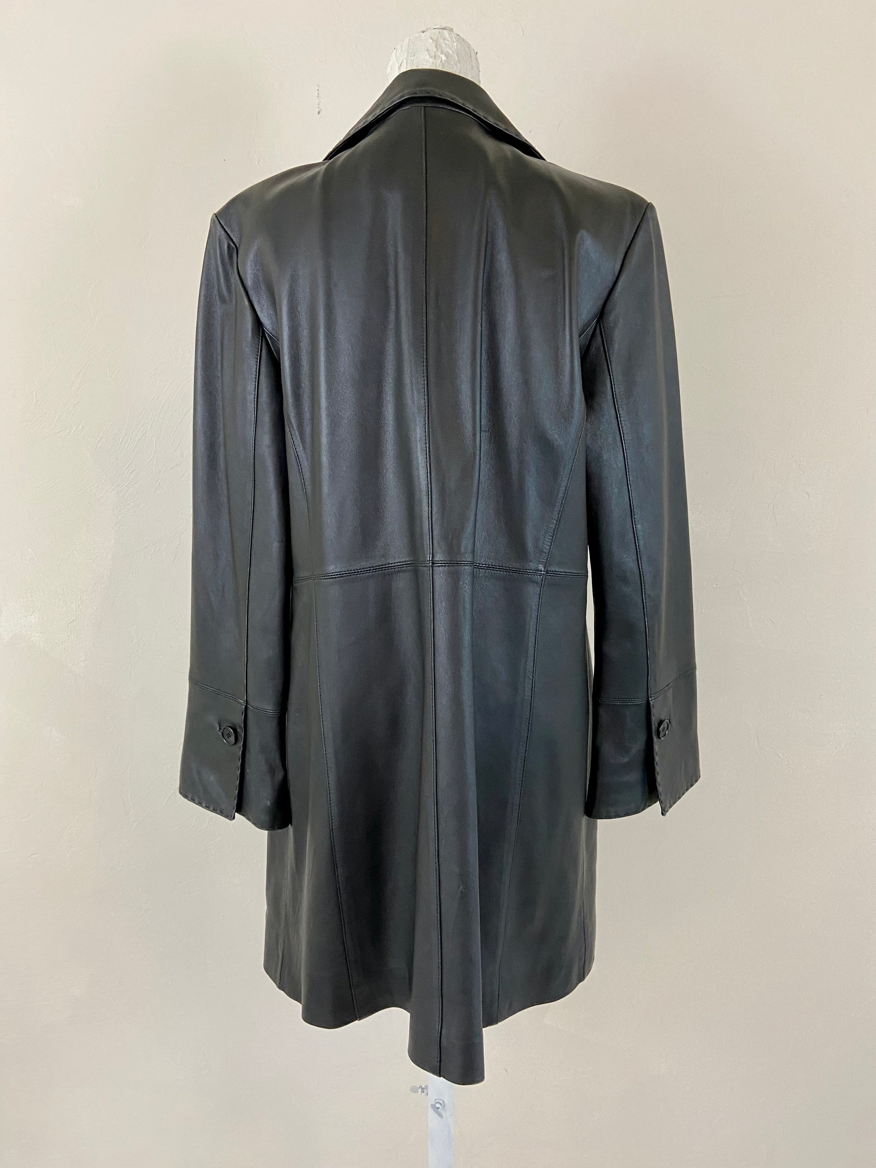Black soft leather jacket