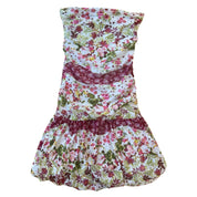 Italian Vintage Floral Mini Dress (S)