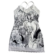 Jfashion RARE 1of1 phantom wish anime graphic mini dress (S)