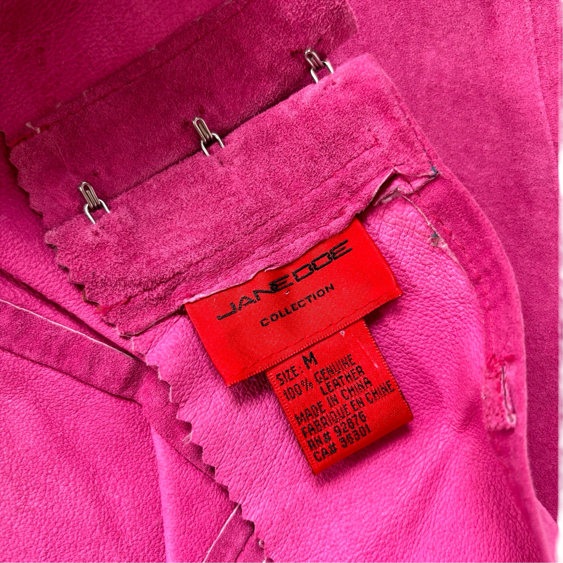 Y2K Pink Leather Top (M)