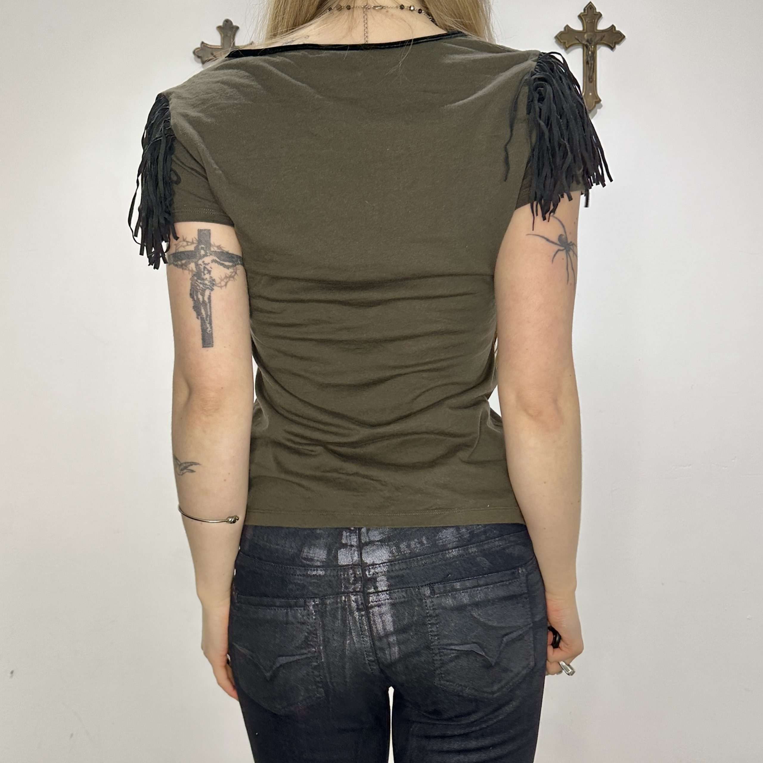 2010s Miss Sixty Fringe Logo T-Shirt (S)