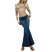 Bebe Denim Maxi Skirt (S)