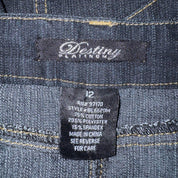 Custom Patches Denim Maxi Skirt (L)