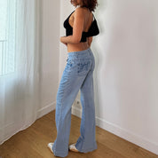 Vintage Light Wash Wide Leg Denim (S) ⠀