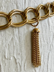 Vintage gold chain belt