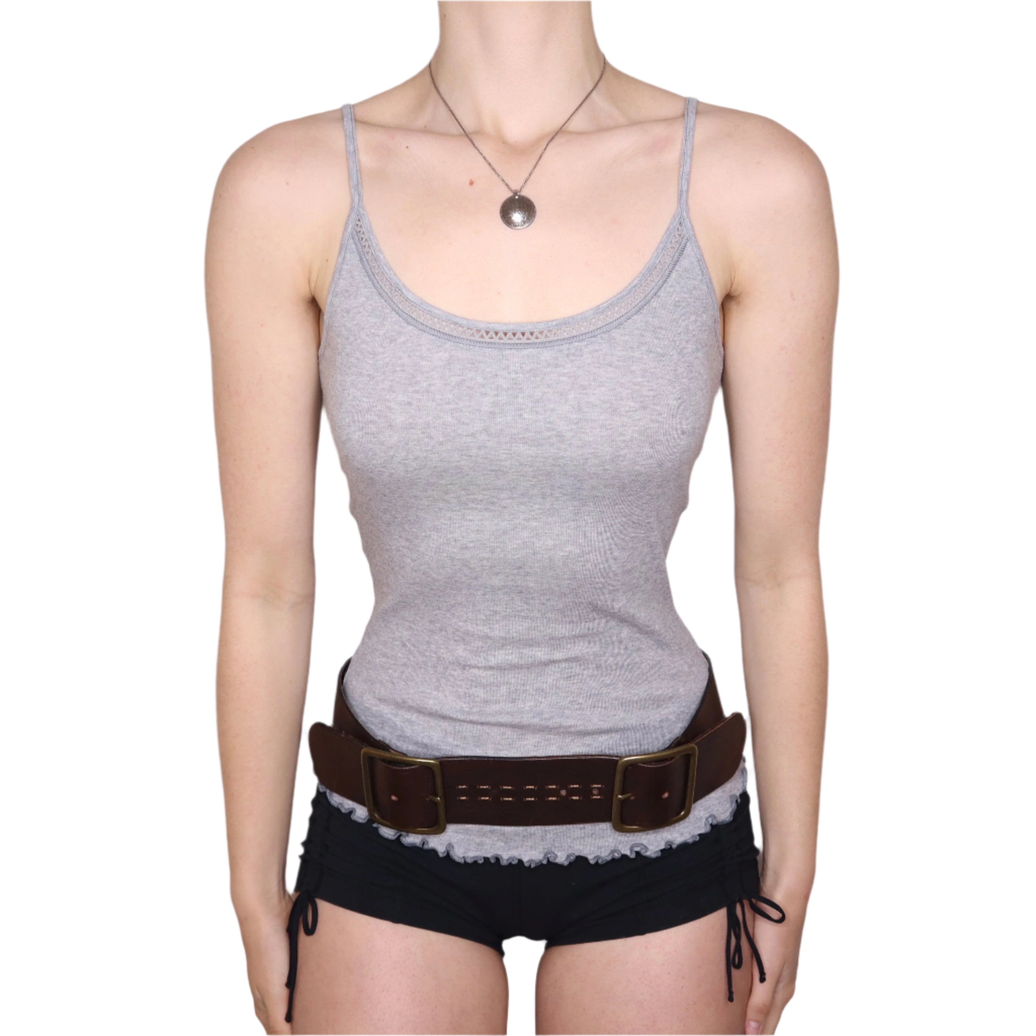 Y2K Italian Light Gray Tank Top (S)