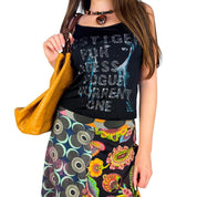 Euro Y2K Woman’s Face Graphic Cami (S)