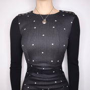 Y2K SPORTMAX Polka Dot Midi Dress (S)
