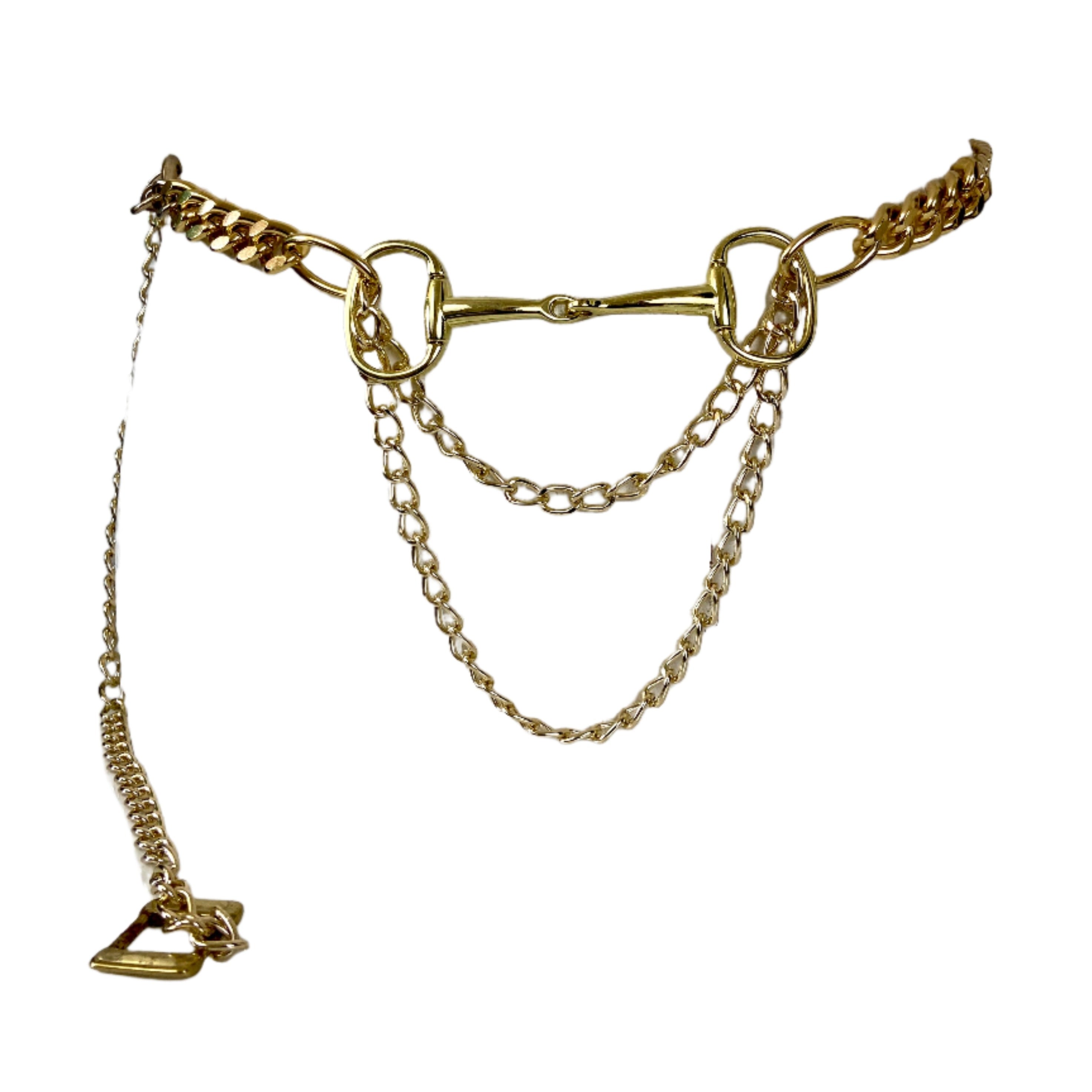 Gold chain belt