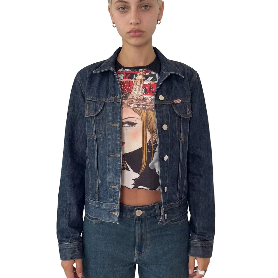 Vintage Miss Sixty Dark Wash Denim Jacket (S/M)