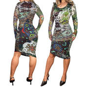 Fuzzi Designer Midi Dress (M)