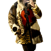 Archival 80s Moschino Faux Fur Coat