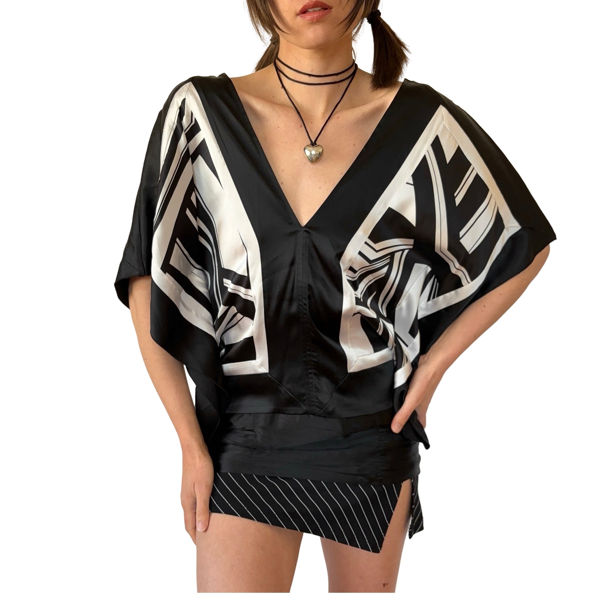 Bebe Silk Y2K Blouse (S)
