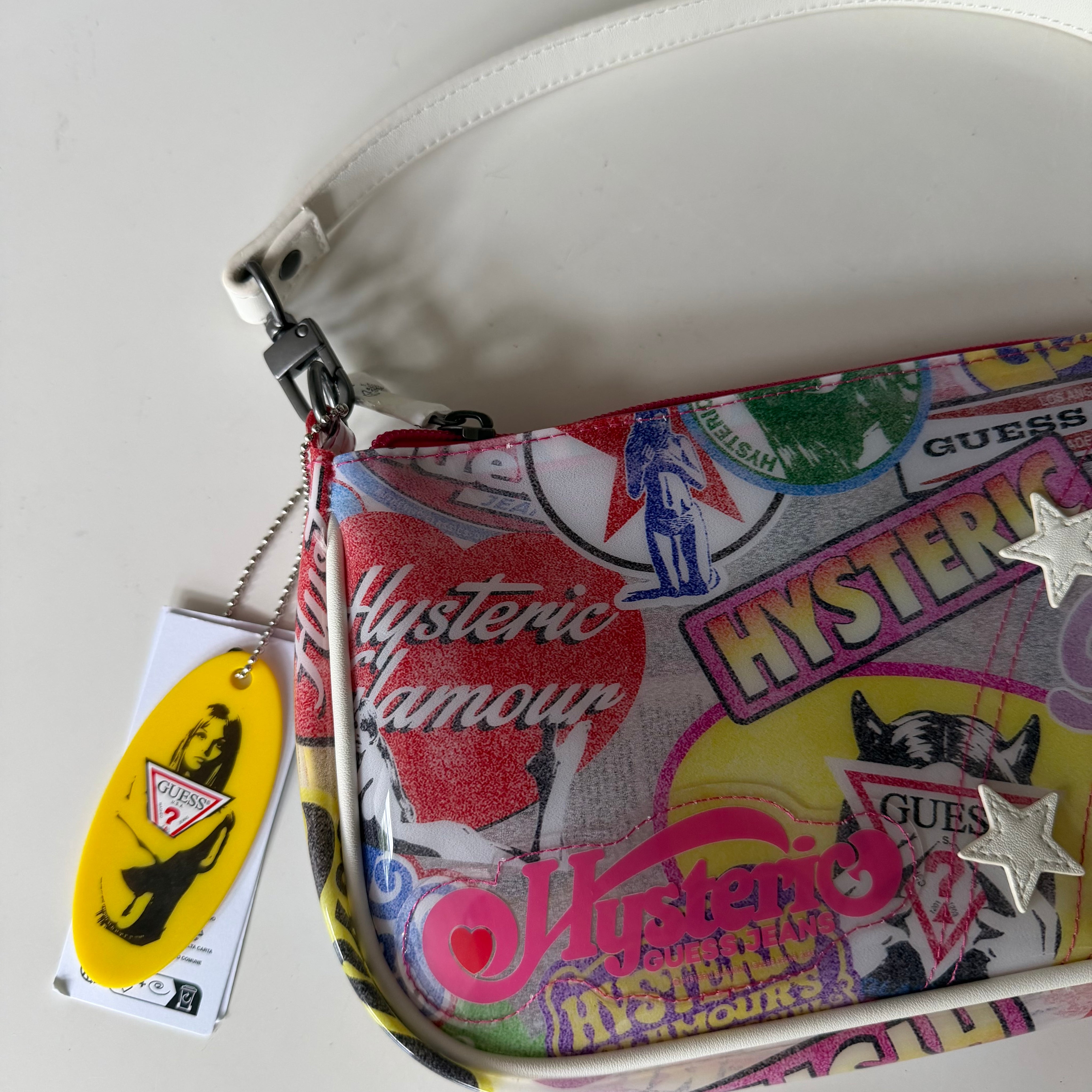 Guess jeans x Hysteric Glamour Printed Baguette Shoulder Bag Y2K Archival Collection