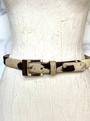 Haircalf Cow Print Belt