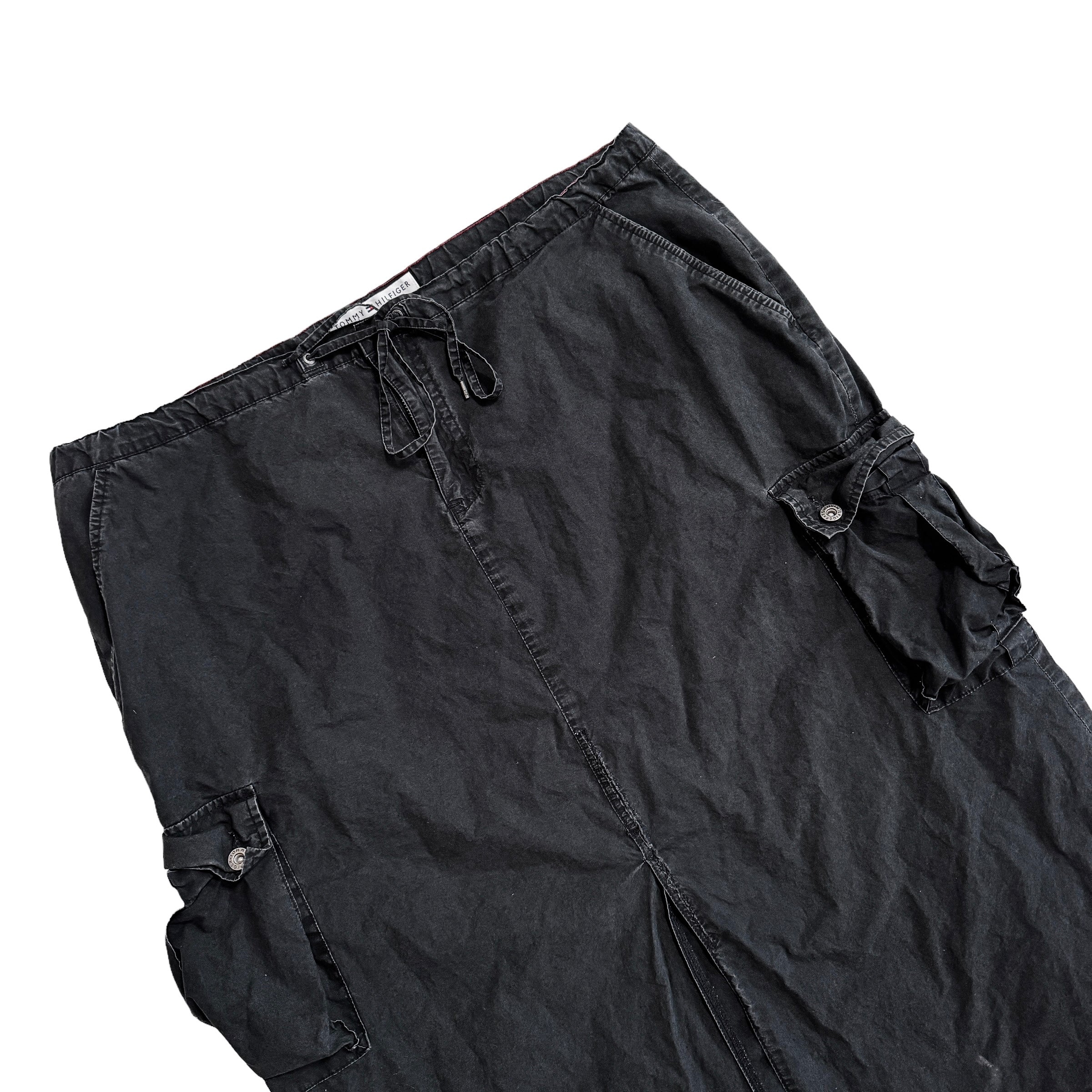 Y2K Tommy Hilfiger Cargo Maxi Skirt (XL)