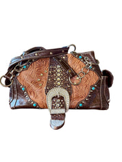Western big Buckle purse