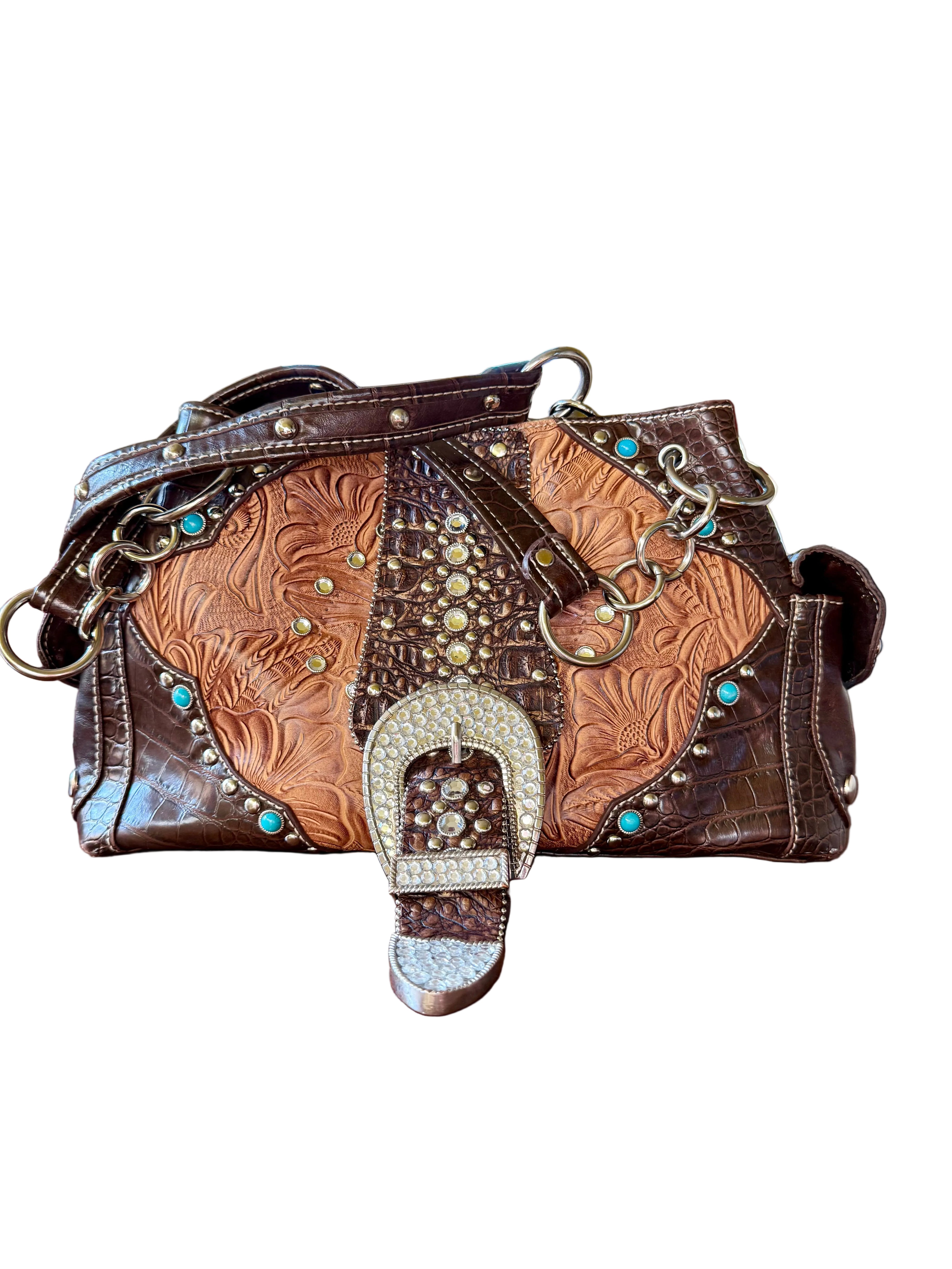 Western big Buckle purse