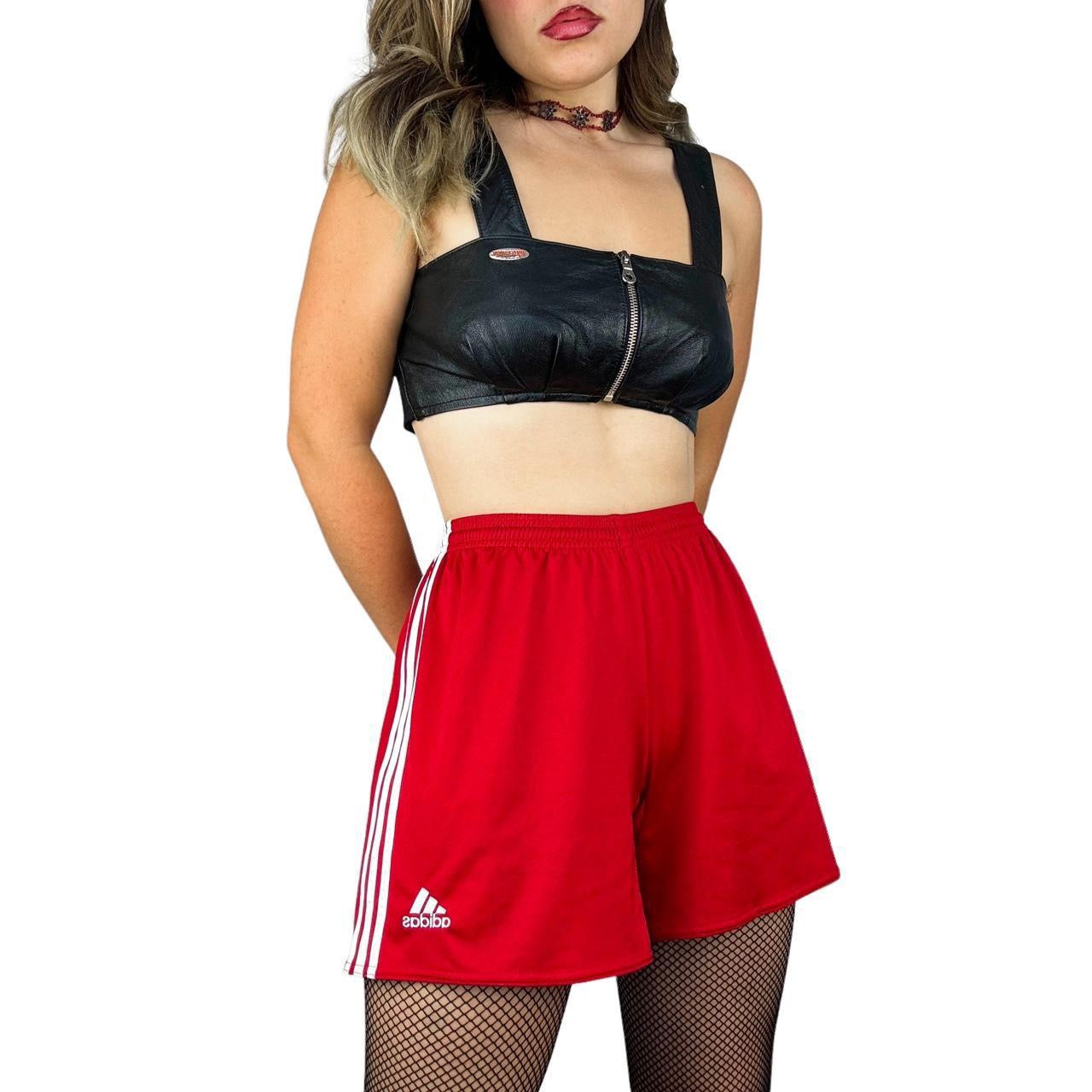 Adidas Cherry Red Track Shorts (M)