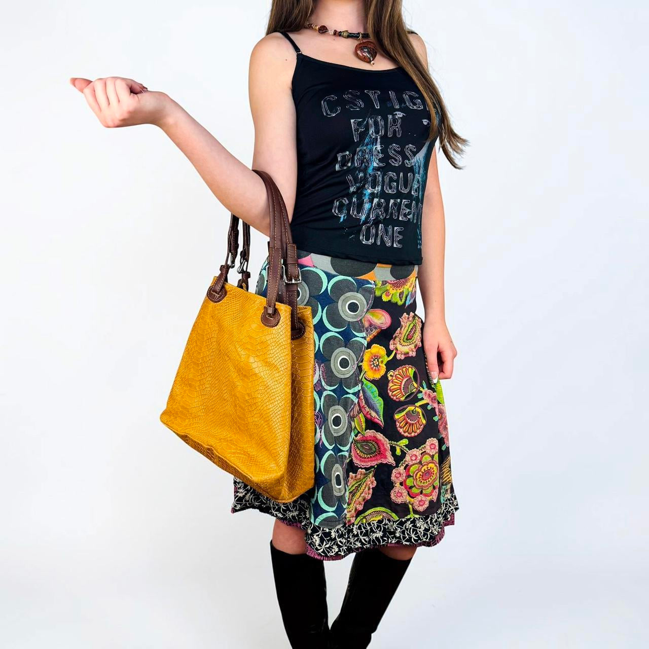 Euro Y2K Woman’s Face Graphic Cami (S)