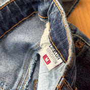Vintage Italian Denim Skirt with Lace-Up (S)