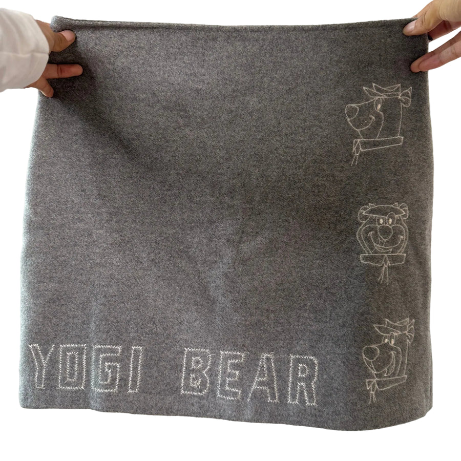 Vintage JC de Castelbajac Yogi Bear Wool Cashmere Skirt (S/M)