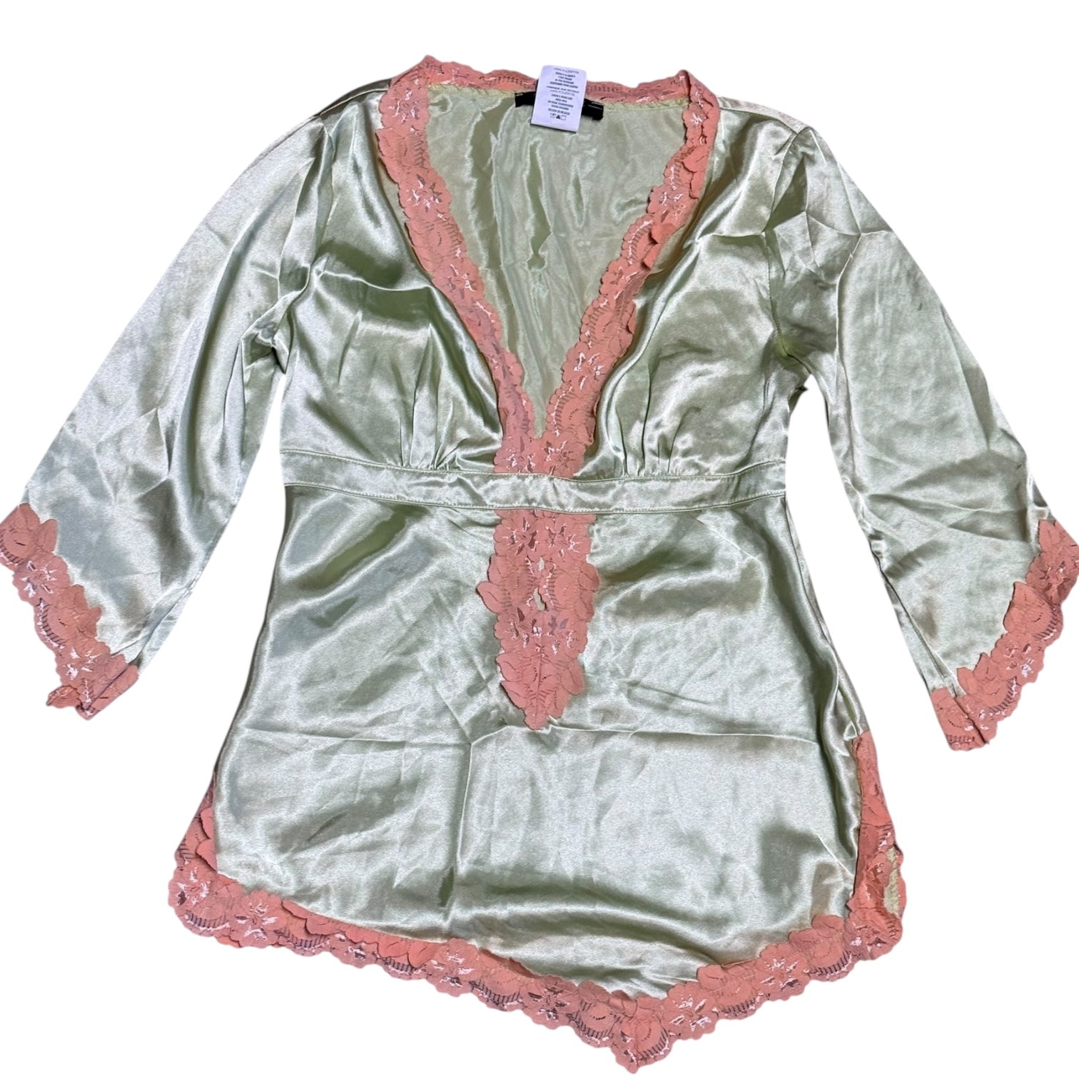 Y2K RAMPAGE SILKY BOHO TOP (m)