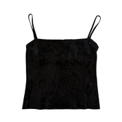 Y2K Noir Sequin Cami (XS/S)