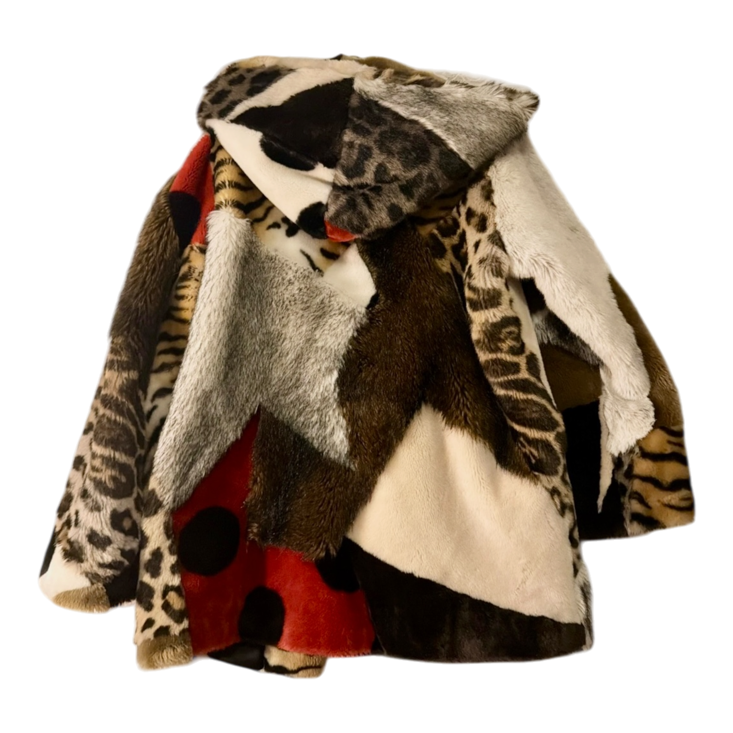 Archival 80s Moschino Faux Fur Coat
