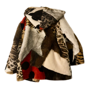 Archival 80s Moschino Faux Fur Coat