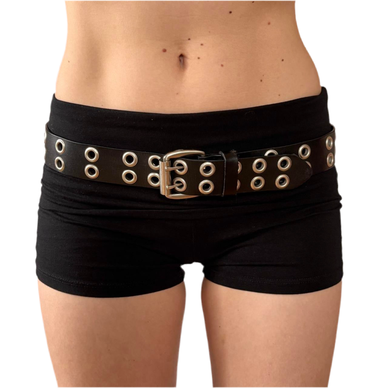 Genuine Leather Grommet Belt (XS/S)