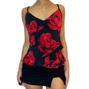 Vintage 00s Slinky Floral Cami Tank (S)