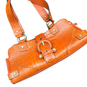 Wilson’s Leather Orange Croc Bag
