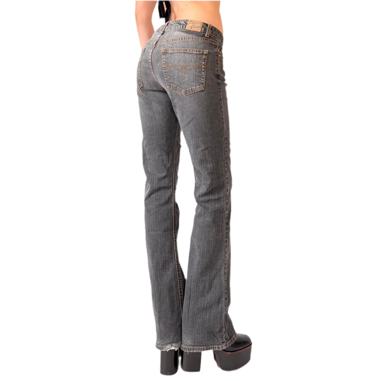 90s Gray Flare Jeans (S)