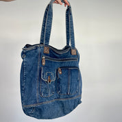 Vintage Denim Tote Bag
