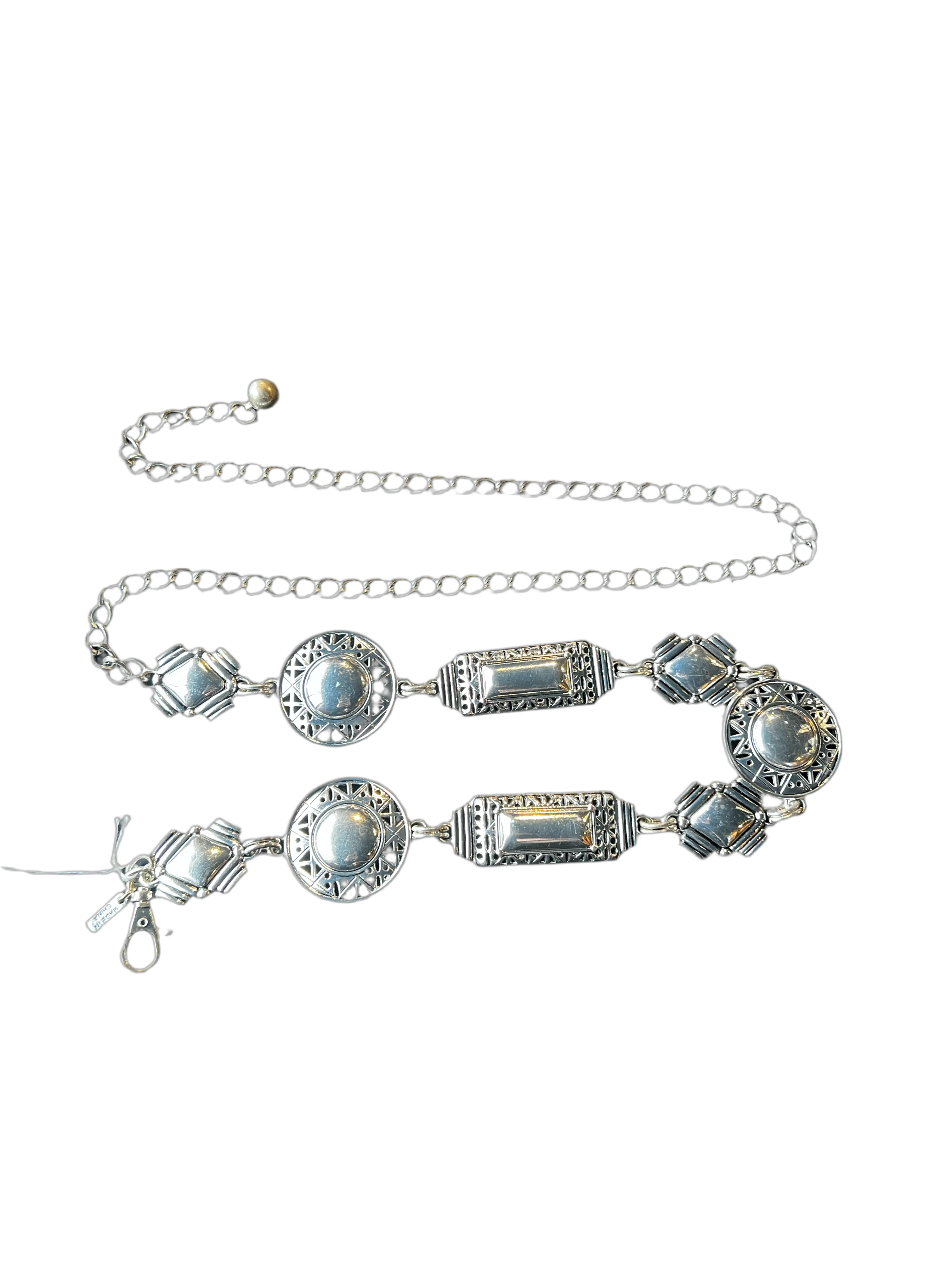 Chico’s Silver Decorative Chain Belt