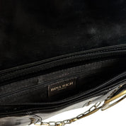 Rina Rich black studded horsebit shoulder bag