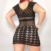 2000s Crochet Mini Dress (S-M)